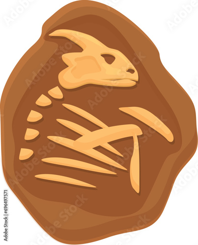 Creature natural ammonite icon cartoon vector. Soil mud. Layer earth