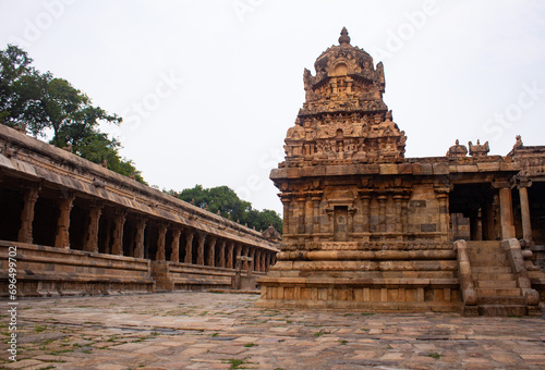 Complex around Airavatesvara Temple located in Darasuram town in Kumbakonam, India. photo