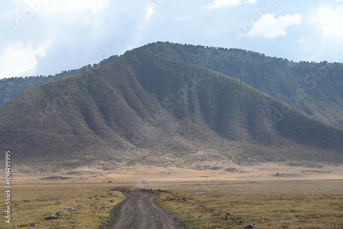 Walls of Ngorongoro Crater, Tanzania.