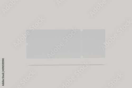 Blank ticket for mockup design