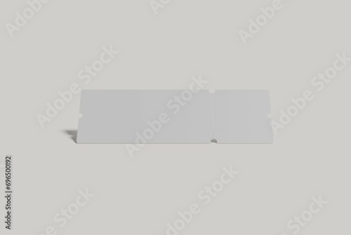 Blank ticket for mockup design