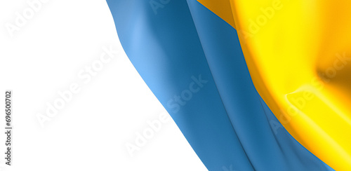 Visual Allegiance: Powerful 3D Ukraine Flag Unites Citizens photo