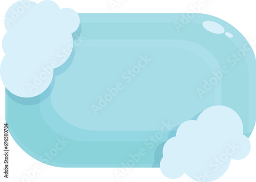 Foam liquid soap icon cartoon vector. Water wash. Skincare cleanser