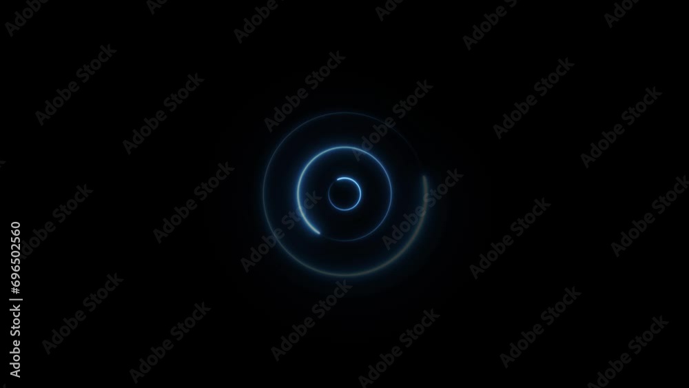 Abstract glowing neon radio waves and seamless loop line animation background Abstract glowing neon radio waves and seamless loop line animation background