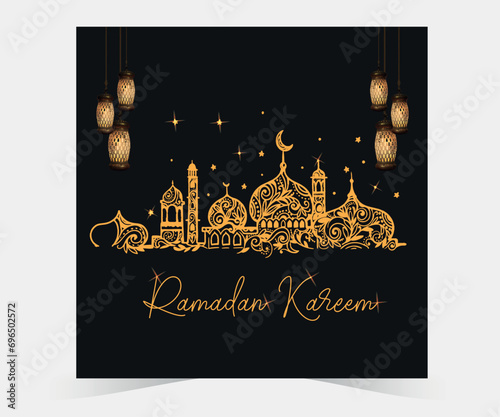 Ramadan wishing social media post