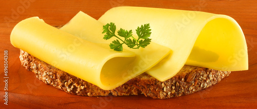 Butterkäse, Käsebrot, Käsescheibe, Brotscheibe, Brotzeit