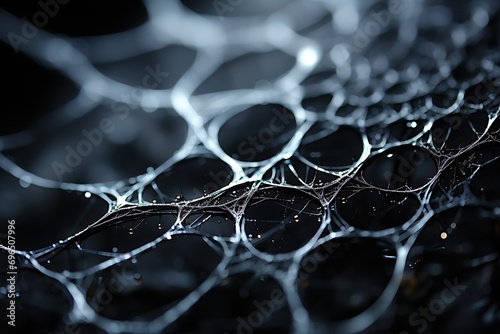 Intricate web, dew-kissed threads © Ihor