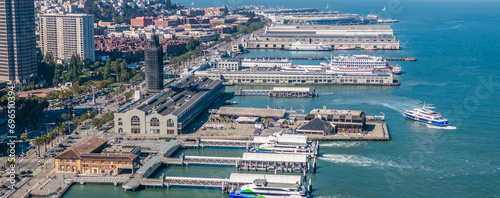 San Francisco, USA, aerial landscape view of area around 