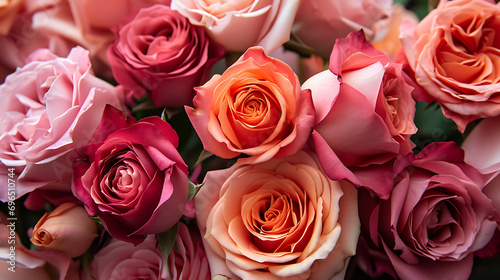 A group of wild pink roses bunched together for a wallpaper