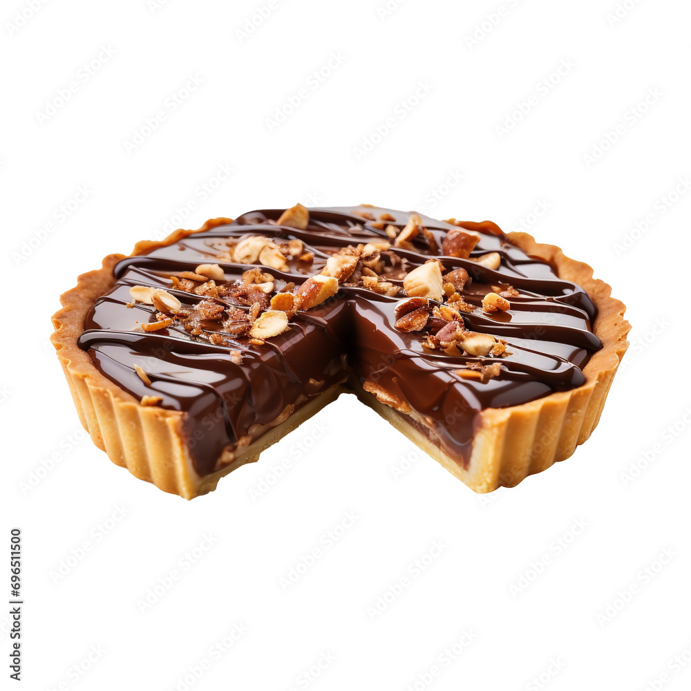 So sweet chocolate Tart isolated on transparent background
So sweet chocolate Tart isolated on transparent background