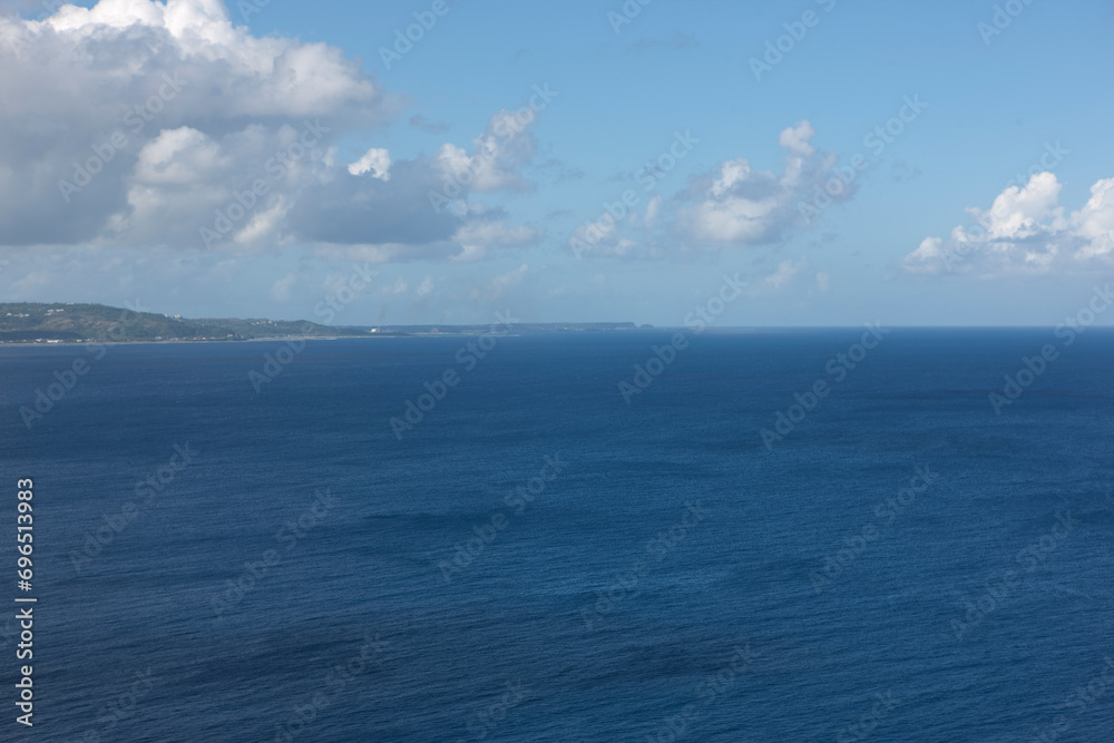 Guam island view on a sunny summer day