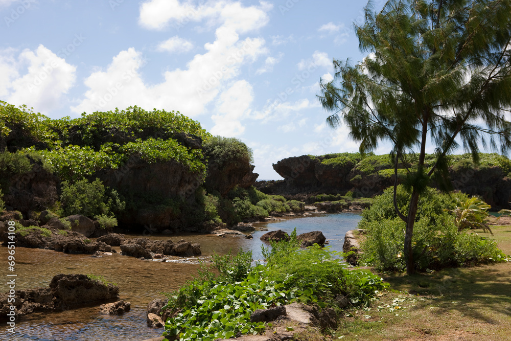 Guam island view on a sunny summer day Guam island view on a sunny summer day