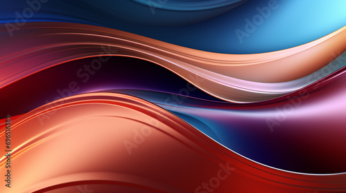 Abstract colorful Metallic Wavy Background