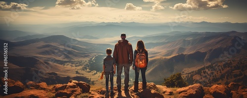family vacation in mountain