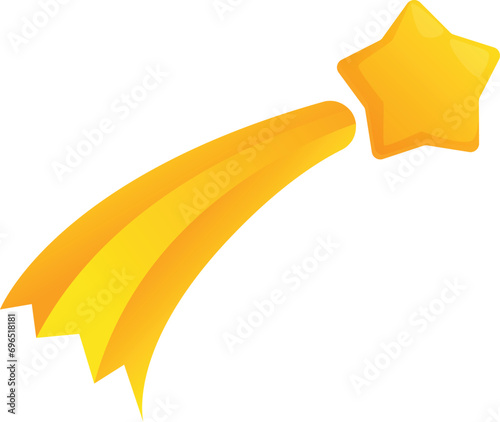 Falling stars light icon cartoon vector. Lullaby star cloud. Dream cradle