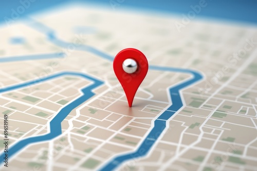 Symbolizing A Specific Location: The Red Pin Icon photo