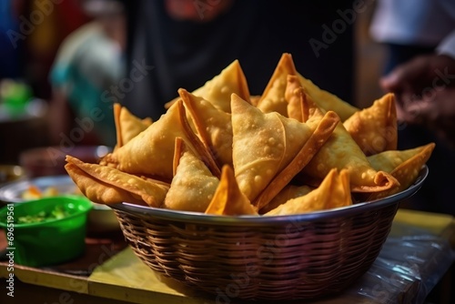 Savory Indian Samosas: Classic Vegetarian Street Food photo