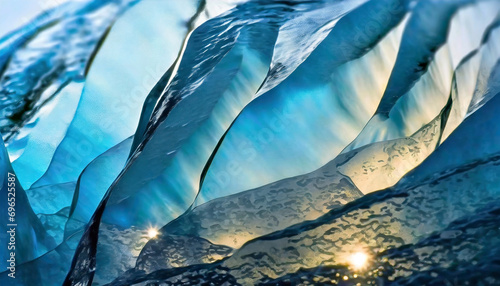 Glacial ice background graphic 