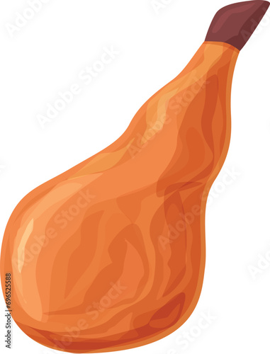 Pork slice food icon cartoon vector. Meat jamon. Swine piglet photo