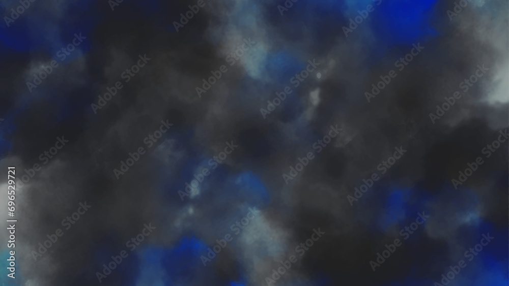 blue sky and clouds. abstract blue watercolor gradient paint grunge texture background