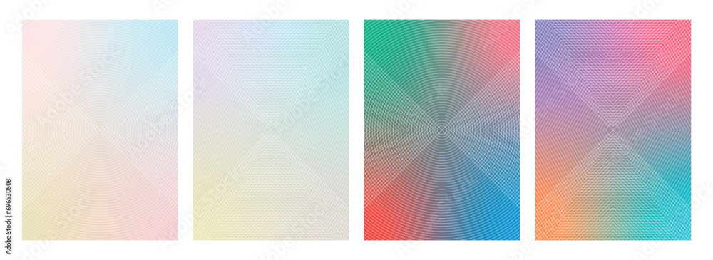 round, hexagonal, diamond and gradients. geometric shapes and gradients