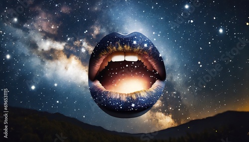 mouth in the cosmos