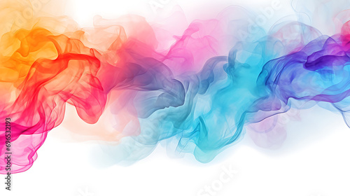 Light color, watercolor tie dye, white background, bright colors, smoke. colorful background © LiezDesign