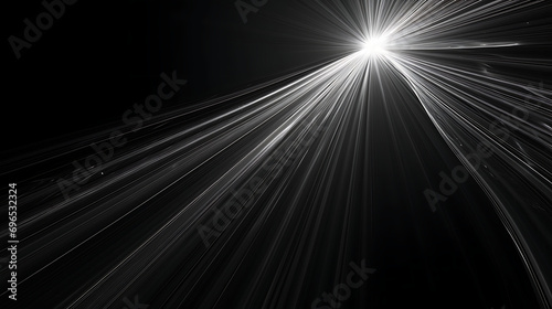 abstract light background Light ray on a black background.  photo