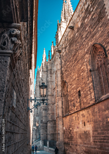 Photography Historical architecture in Barcelona cityscape photo
