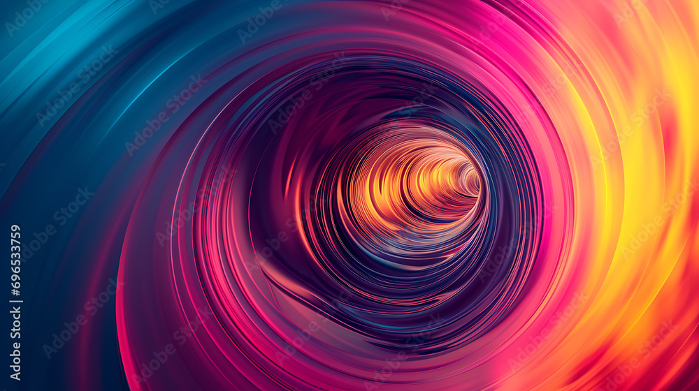 Obraz premium Abstract shape in center, plain and gradient background.