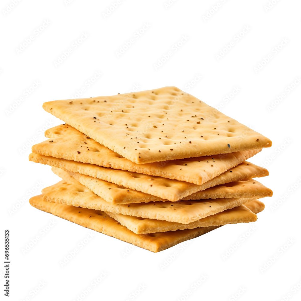 So crispy Cracker isolated on transparent background So crispy Cracker isolated on transparent background
