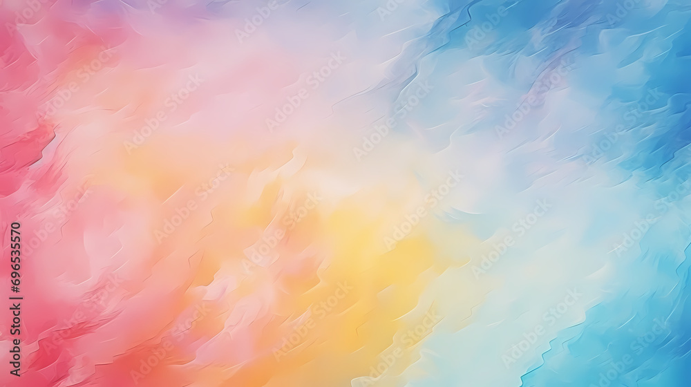 Colorful watercolor painting covered on drawing paper background, PPT background
