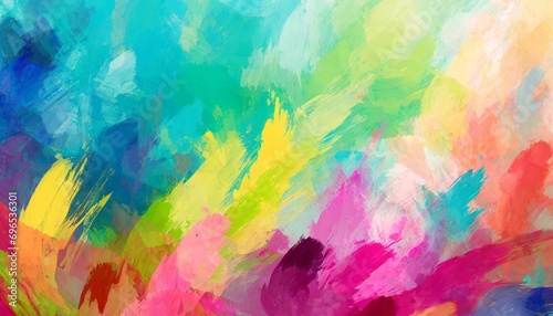 abstract colorful background with brush strokes in vivid colors for a banner or wallpaper