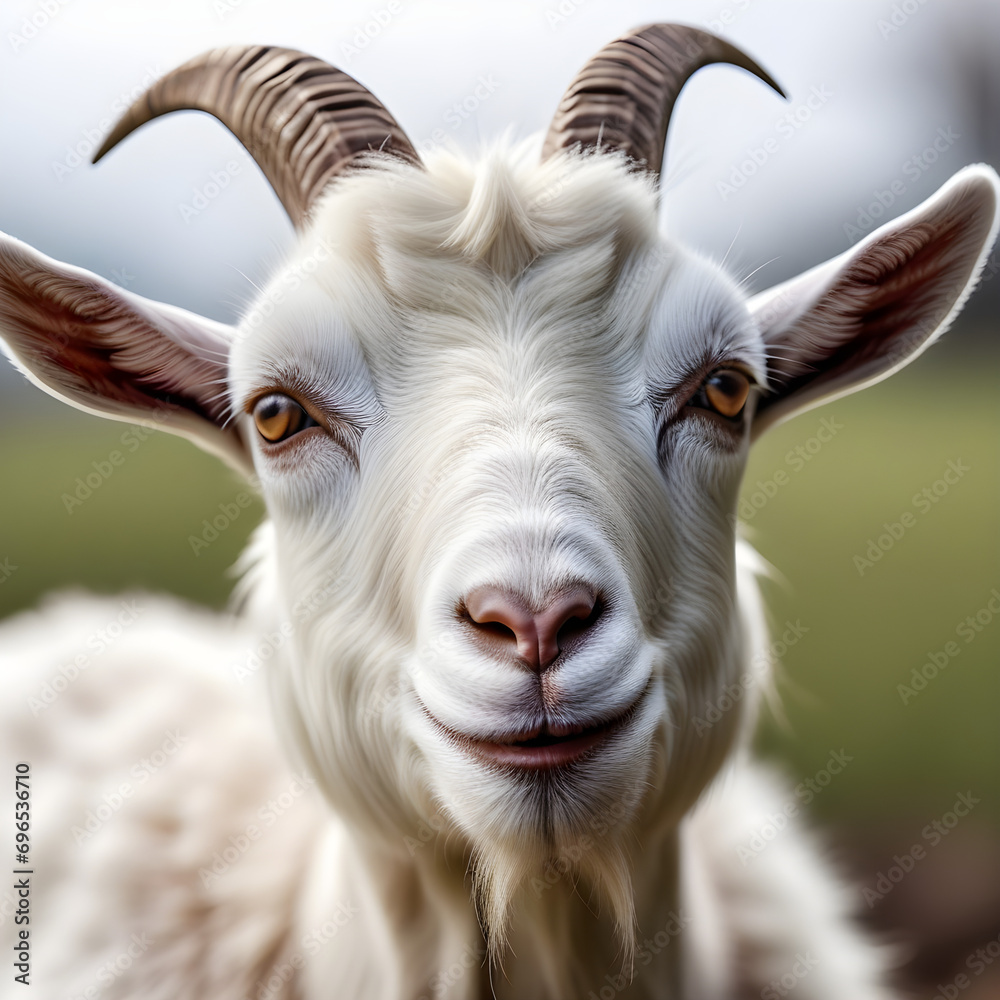 Goat in close up