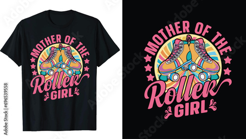 Roller derby Ice Skating T-shirt Design, Ice winter sports skates T-shirt design