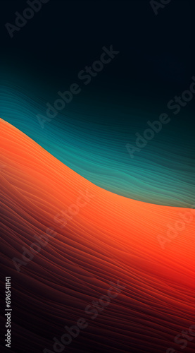 abstract wave background with green and orange colors