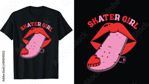 Roller derby Ice Skating T-shirt Design, Ice winter sports skates T-shirt design