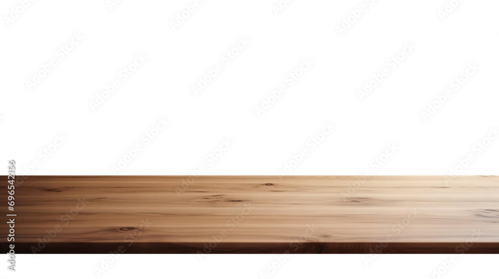 Empty blank wood table isolated on transparent background, for product promotion placement, marketing display product, png Empty blank wood table isolated on transparent background, for product promotion placement, marketing display product, png