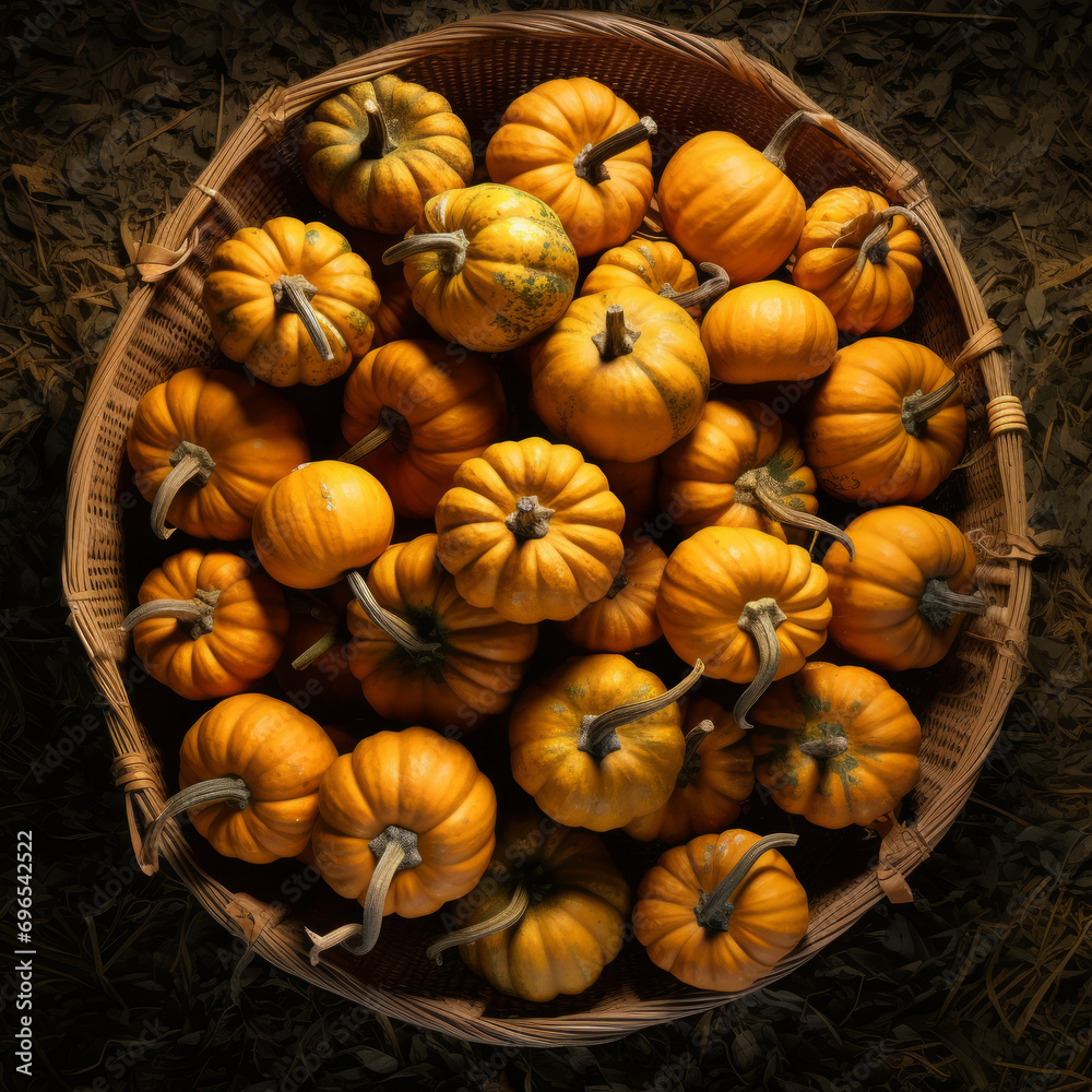 a lot of pumpkin in a basket a lot of pumpkin in a basket