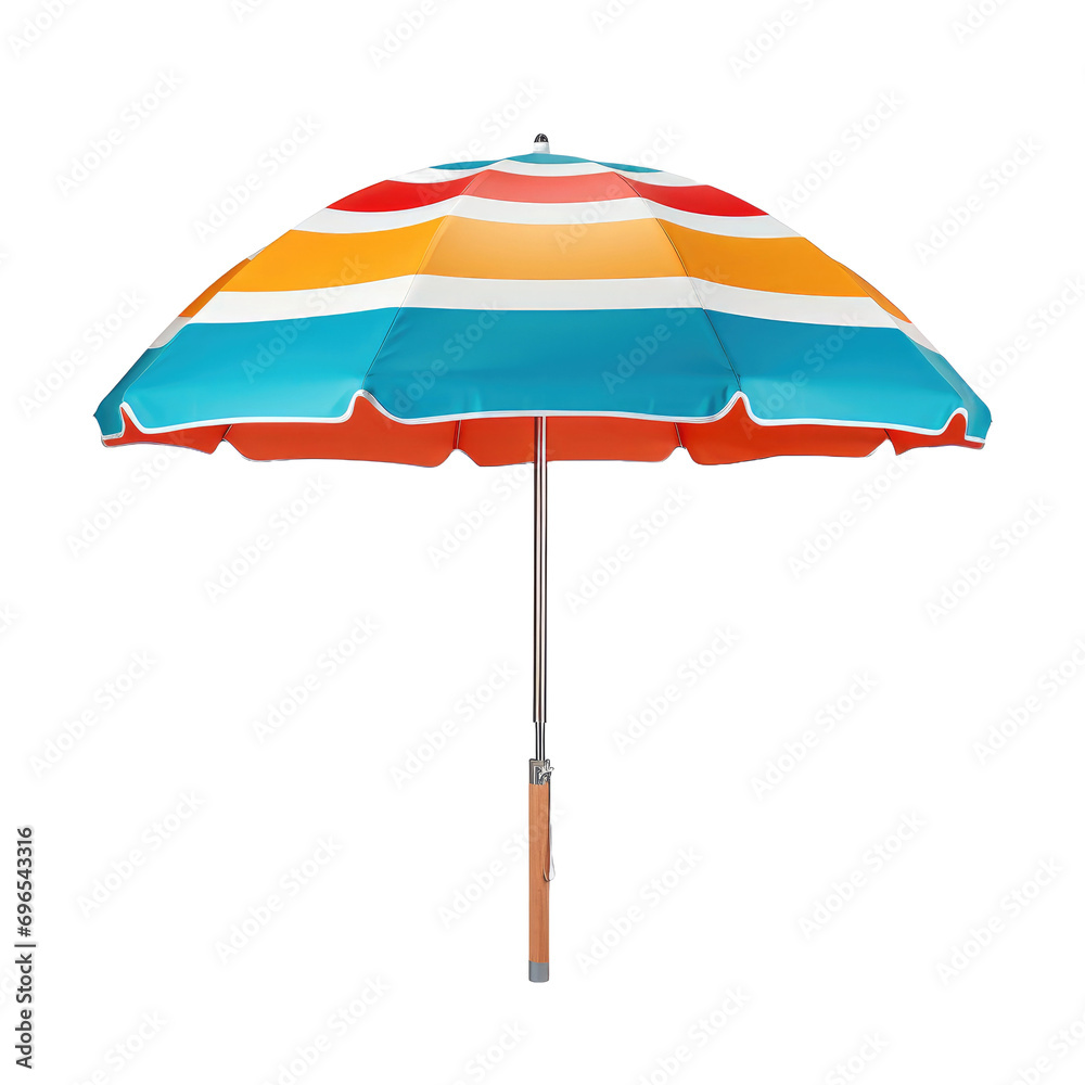 Beach umbrella isolated on white or transparent background Beach umbrella isolated on white or transparent background
