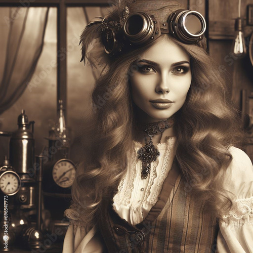 Various Steampunk Characters photo