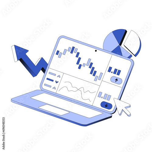 Stock trading online on stock market