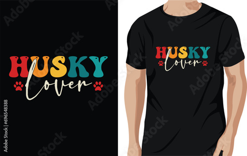husky t-shirt design