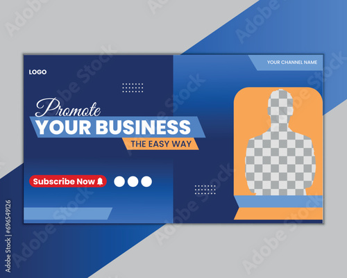 Professional Corporate Creative and modern Thumbnail Design Template for any video 