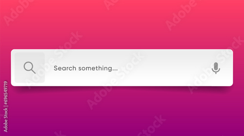 Search Bar with suggestions for UI UX design and web site. Search Address and navigation bar icon. Collection of search form templates for websites. S