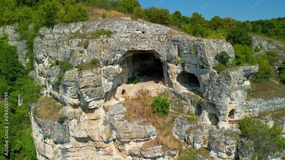 The Central Temple Of The Thracian Rock Cult Centre, Dedicated To God Zalmoxis Near The Village Of Strelkovo, Silistra Region, Bulgaria The Central Temple Of The Thracian Rock Cult Centre, Dedicated To God Zalmoxis Near The Village Of Strelkovo, Silistra Region, Bulgaria