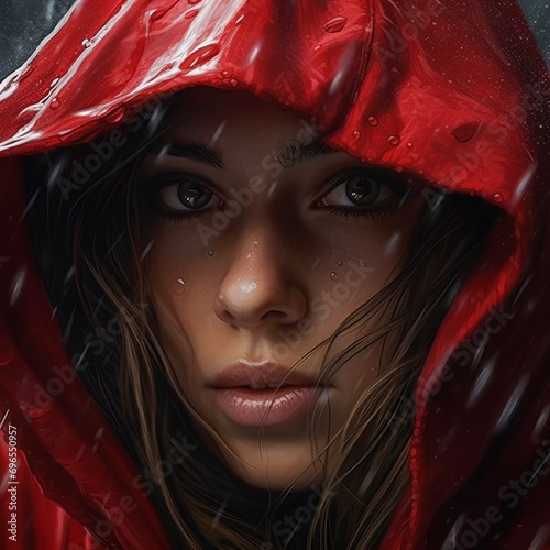 Red Riding Hood modern sexy woman photo