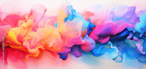 abstraction, wallpaper, background, splash, fog, rainbow