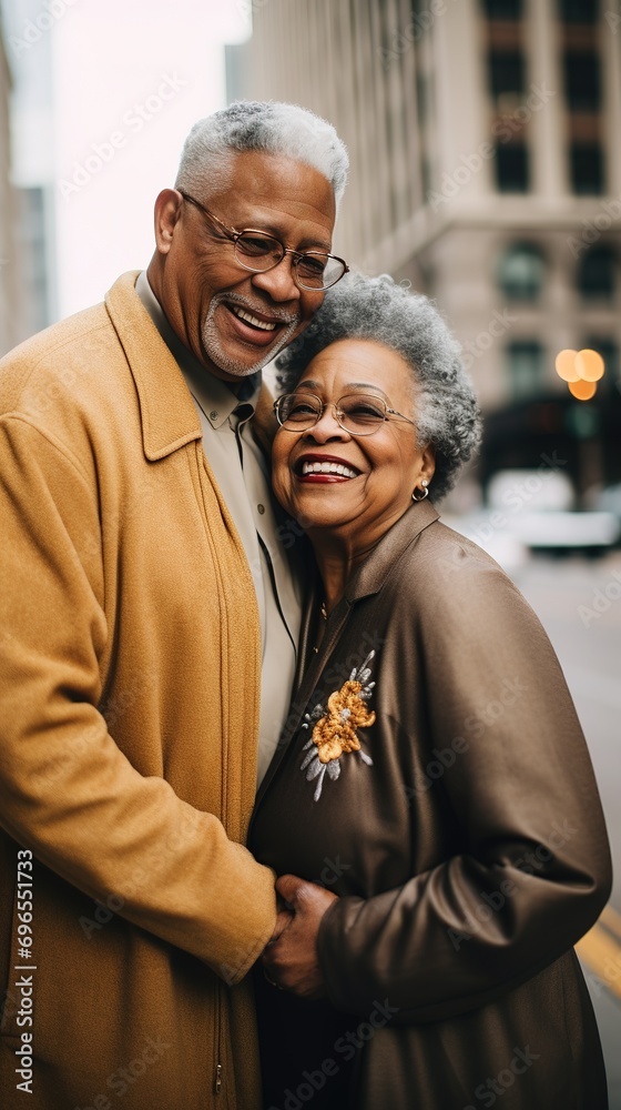 An elderly couple celebrating Valentine's Day with an enduring love story An elderly couple celebrating Valentine's Day with an enduring love story