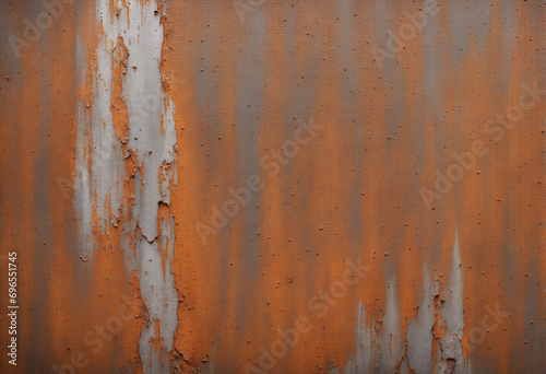 Gray-Brown, Weathered Paint Surface Close-Up